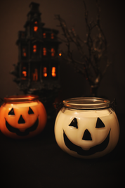 Jack O' Lantern Candle (Clear)