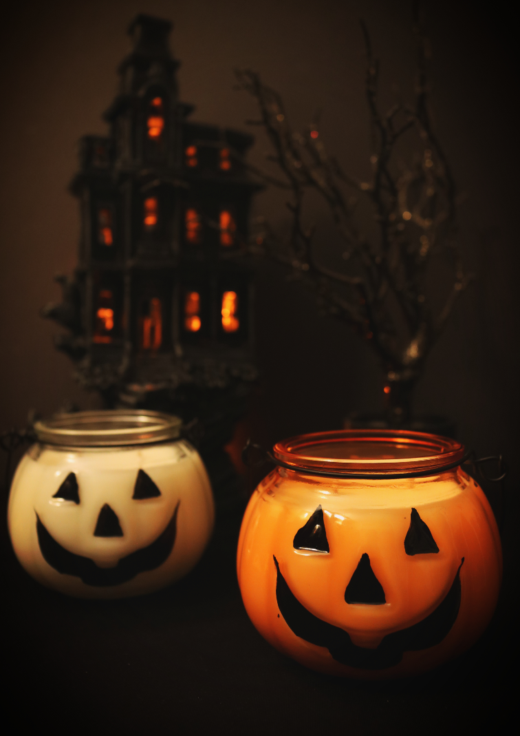 Jack O' Lantern Candle (Orange)