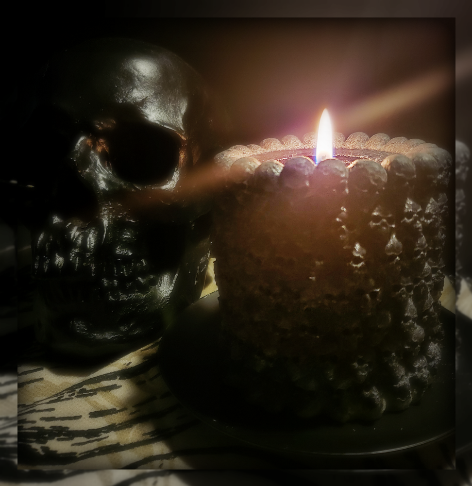 Multi-Skull Pillar Candle